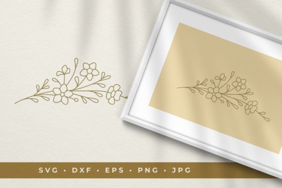 Download Floral Line Art Vignette - Line Collection