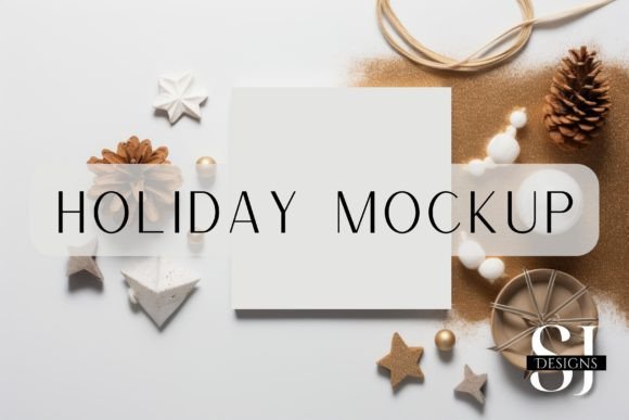 Download Glitter Holiday Invite Mockup - Invite Collection