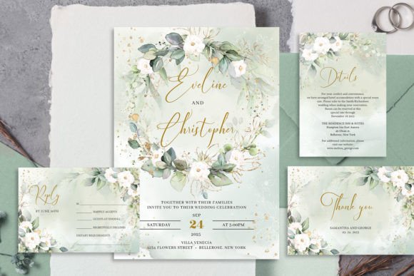 Download Boho Watercolor Greenery Wedding Invite - Invite Collection